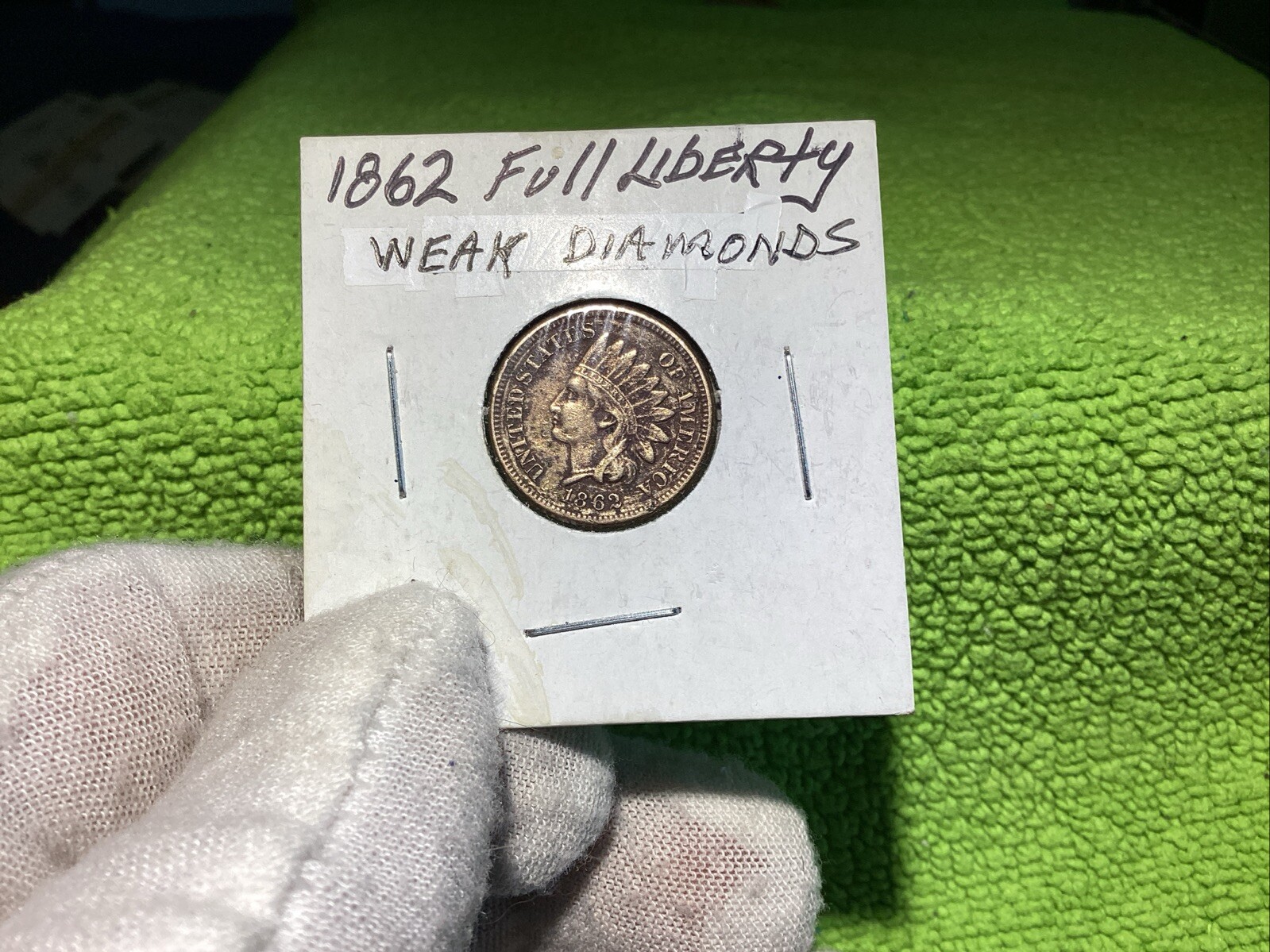 1862 INDIAN HEAD PENNY FULL LIBERTY FREE SHIPPING