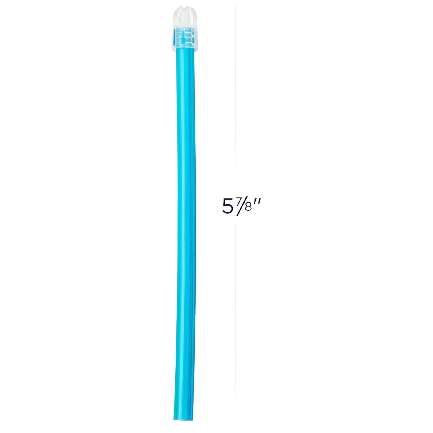 Practicon Rainbow Disposable Saliva Ejectors, 4 Assorted Bright Colors, Dental E