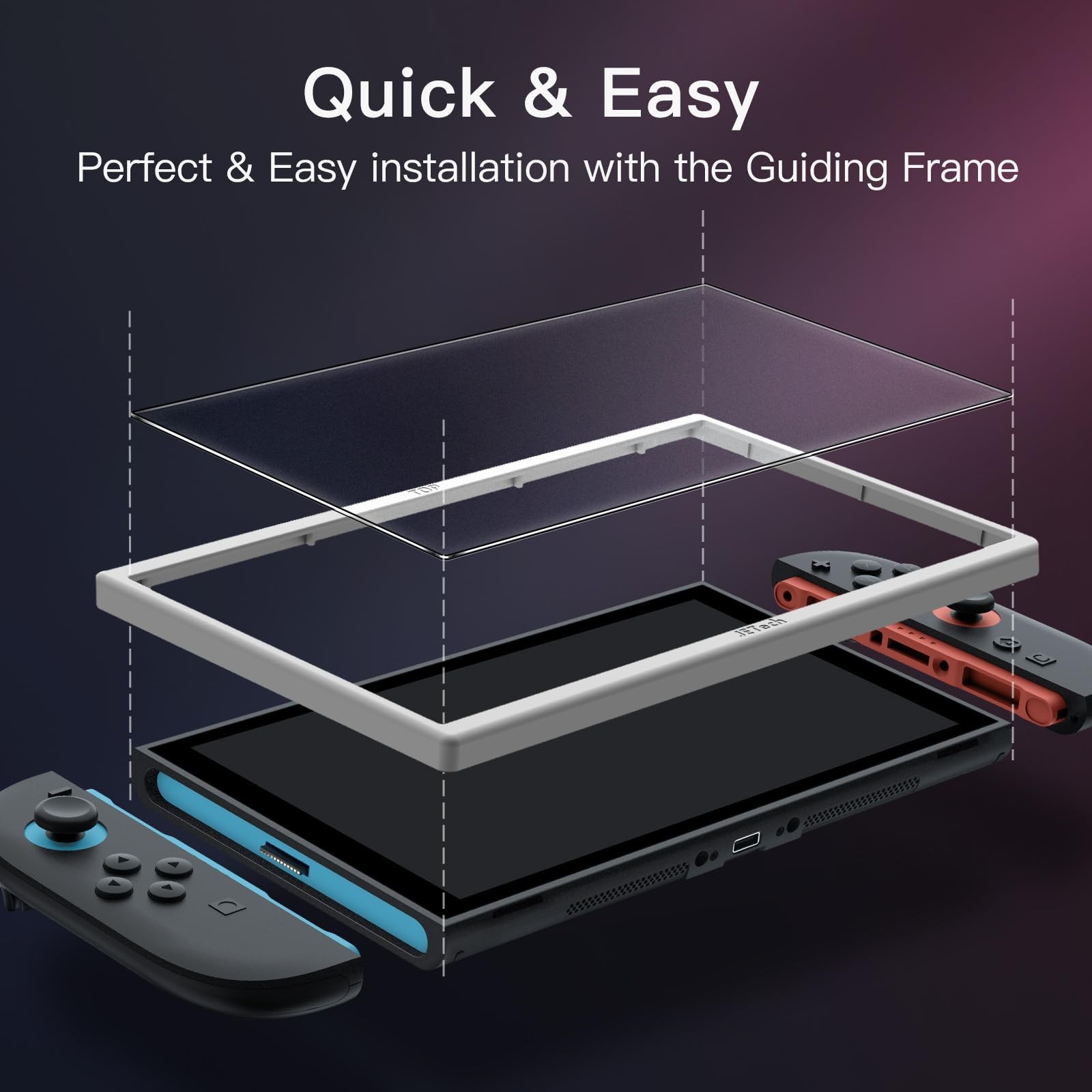 JETech Matte Screen Protector for Nintendo Switch 2 2025, Anti-Glare, 2-Pack