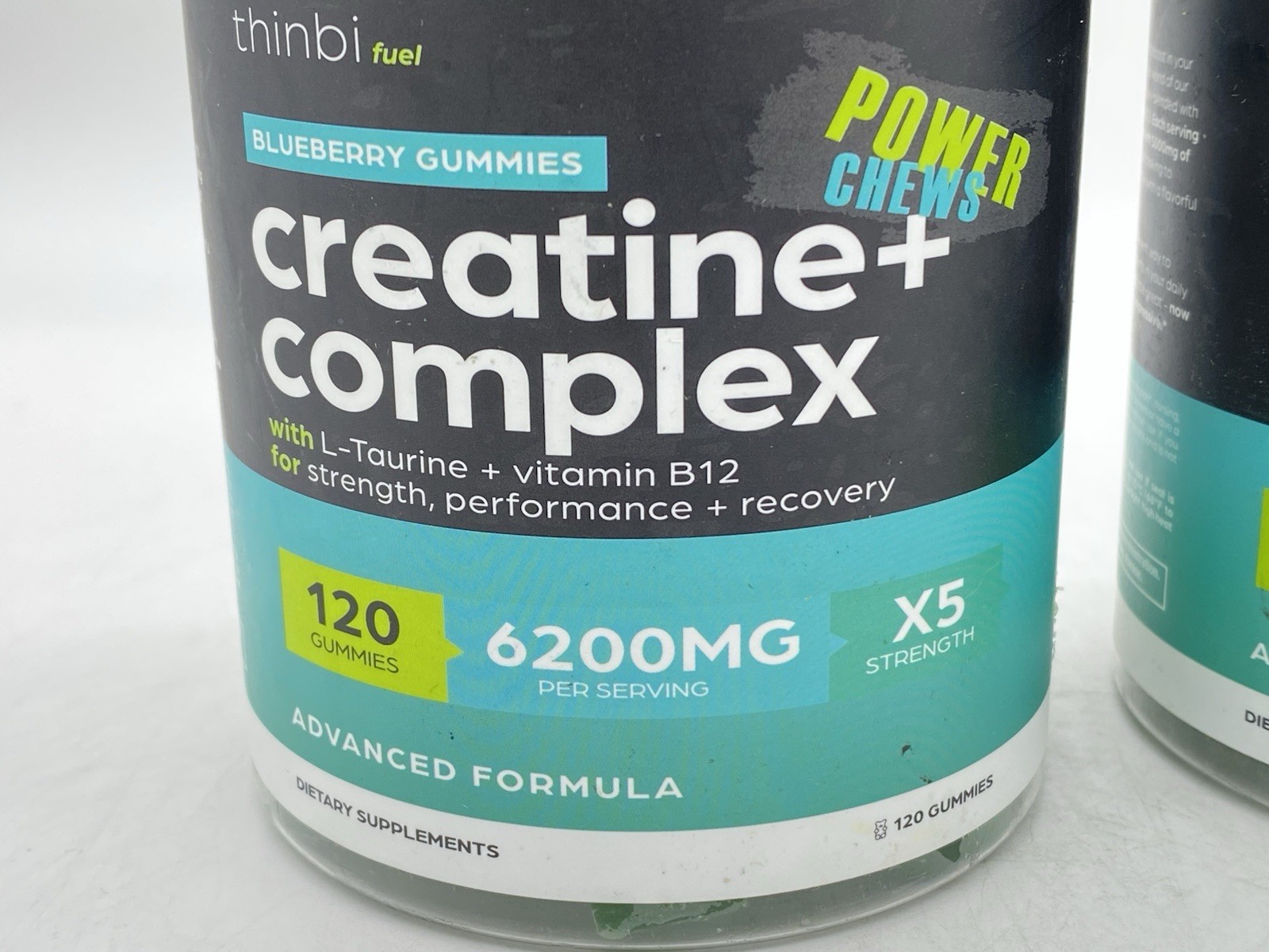 Thinbi Fuel Creatine+ Complex Blueberry Gummies 2pk. - 120 Count Each