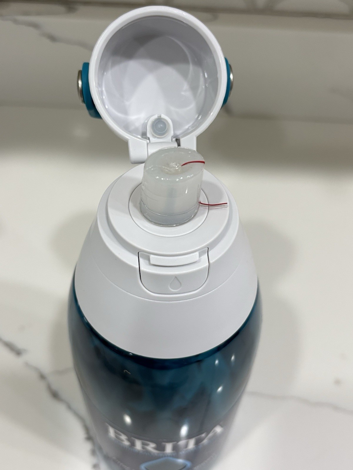 NewBRITA Premium Filtering Water Bottle with Filter, BPA-Free, SeaGlass, 36 Oz