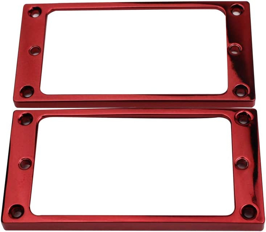 Flat Metal Humbucker Pickup Mounting Ring Set - Bridge Neck Pickups Cover Frame