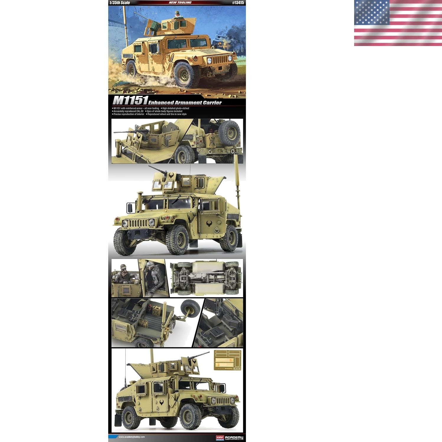 M1151 Enhanced Armament Carrier Plastic Model Kit - Engaging Kids' Craft Kit