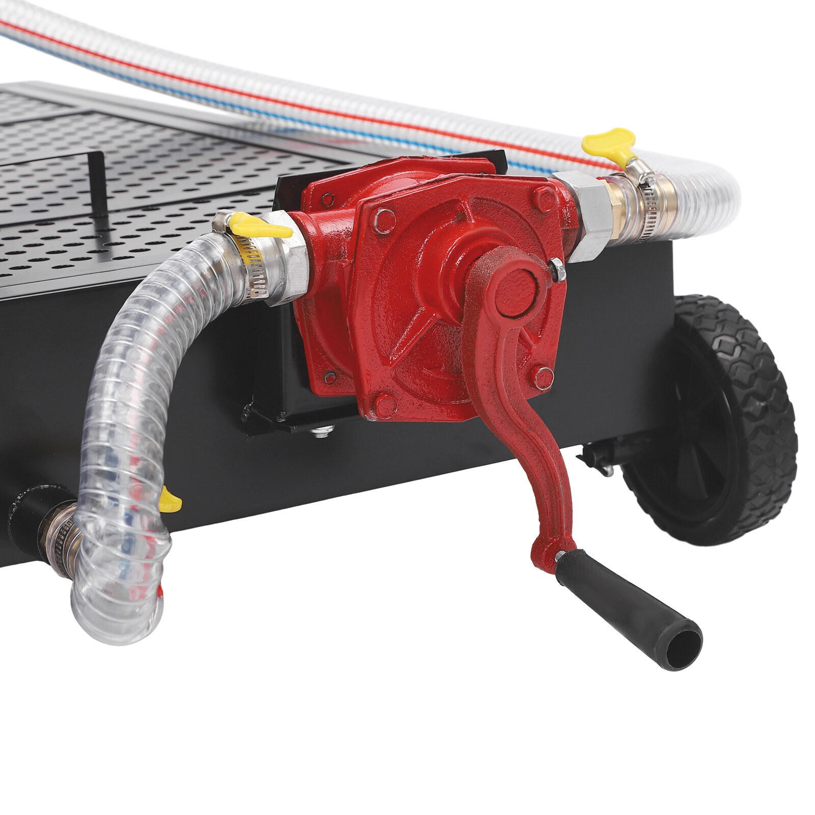 17 Gallon Oil Drain Pan Oil Drain Tank Rectangle Oil Change Pan Container 64L