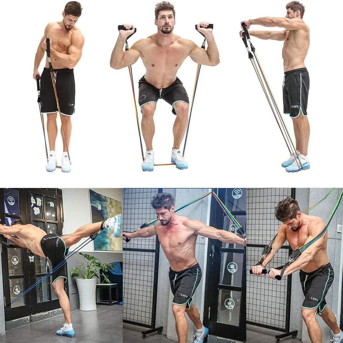 2 Pack Exercise Handles Gym Handle Equipment for Cable Machine Attachments