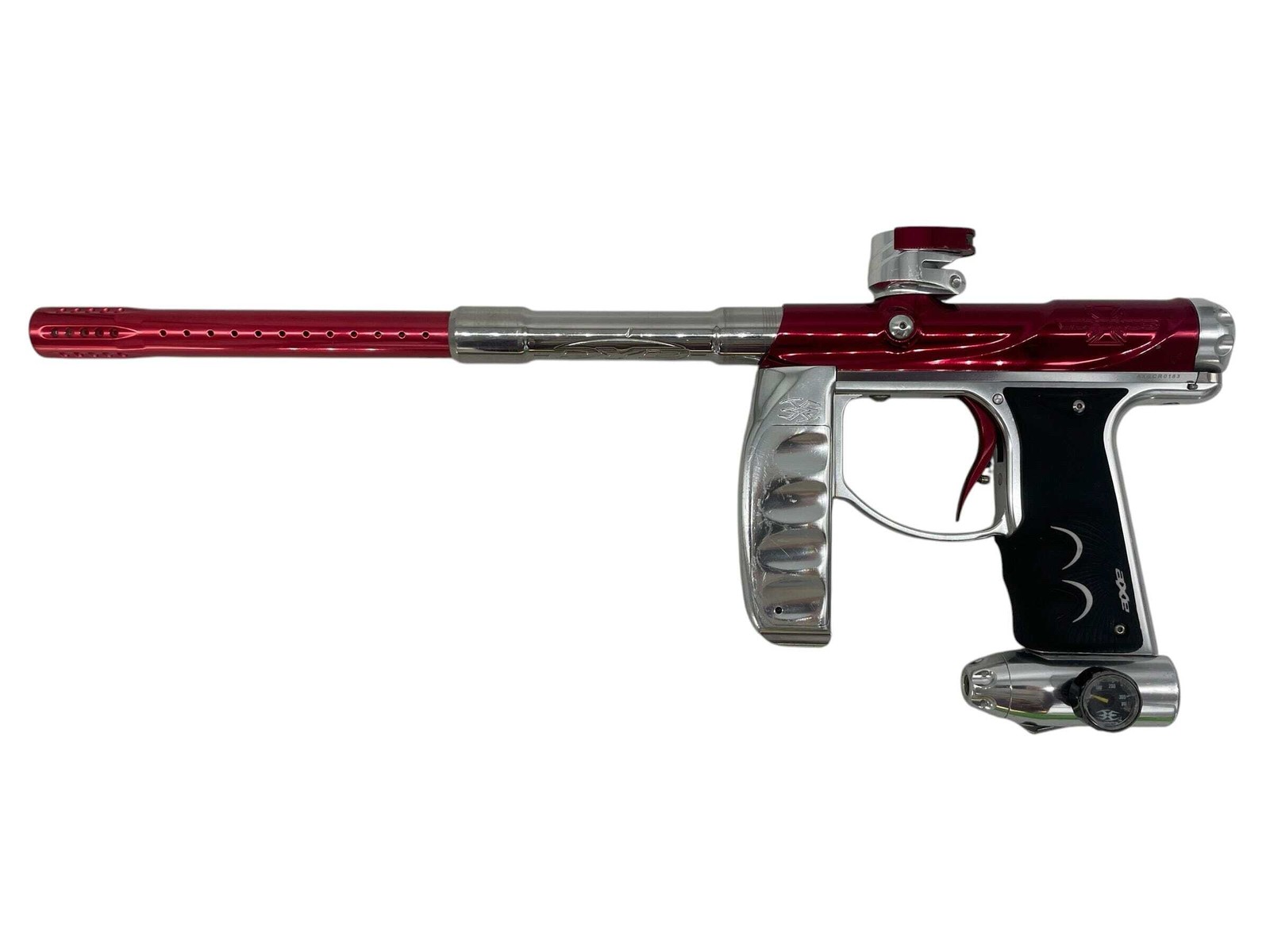 EMPIRE VICIOUS AXE RED/SILVER PAINTBALL GUN