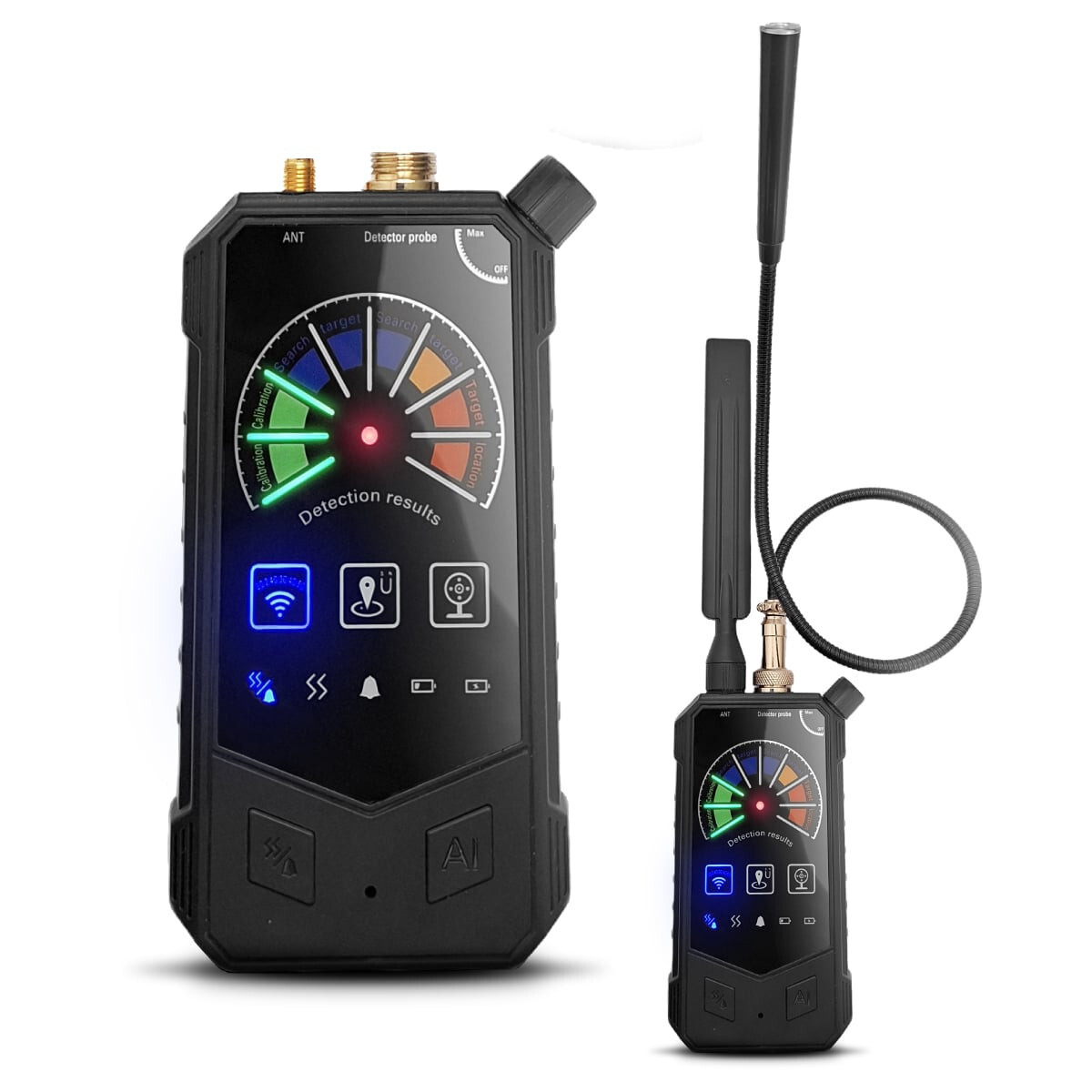 Bug Detector Hidden Camera & GPS Finder 3-in-1 RF Wireless Anti-Spy Sweeper