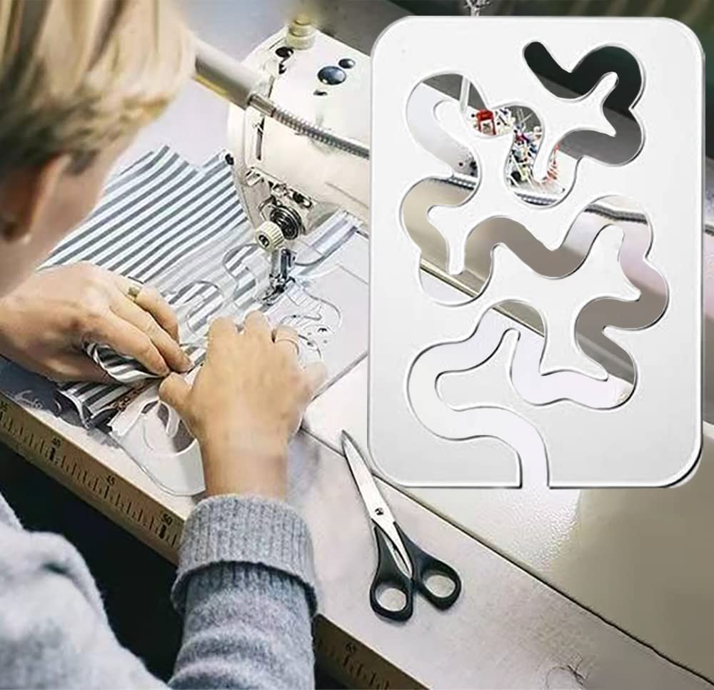 Free Motion Quilting Template Rulers for Machine Quilting Meander Design