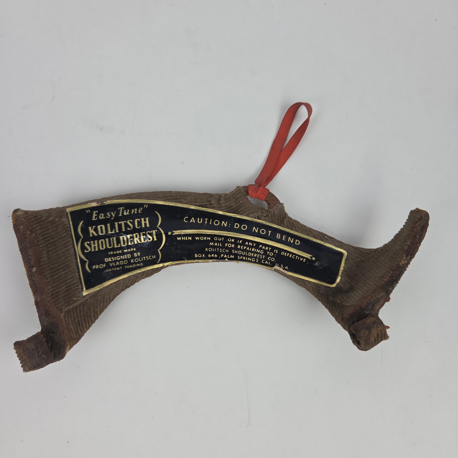 Vintage Kollitsch "Easy Tune" Shoulderest Shoulder Rest Musical Instrument