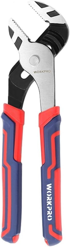 WORKPRO 10-Inch Groove Joint Pliers, Adjustable Water Pump Pliers in CRV Steel