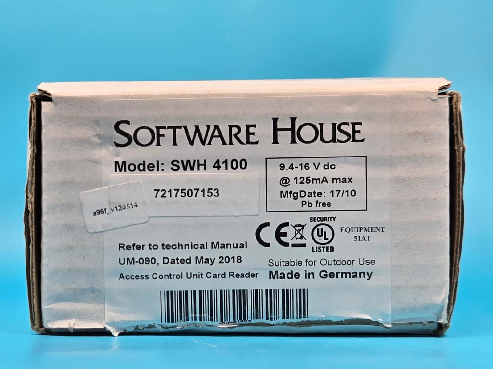 Software House SWH-4100 Access Control Card Reader Outdoor Unit