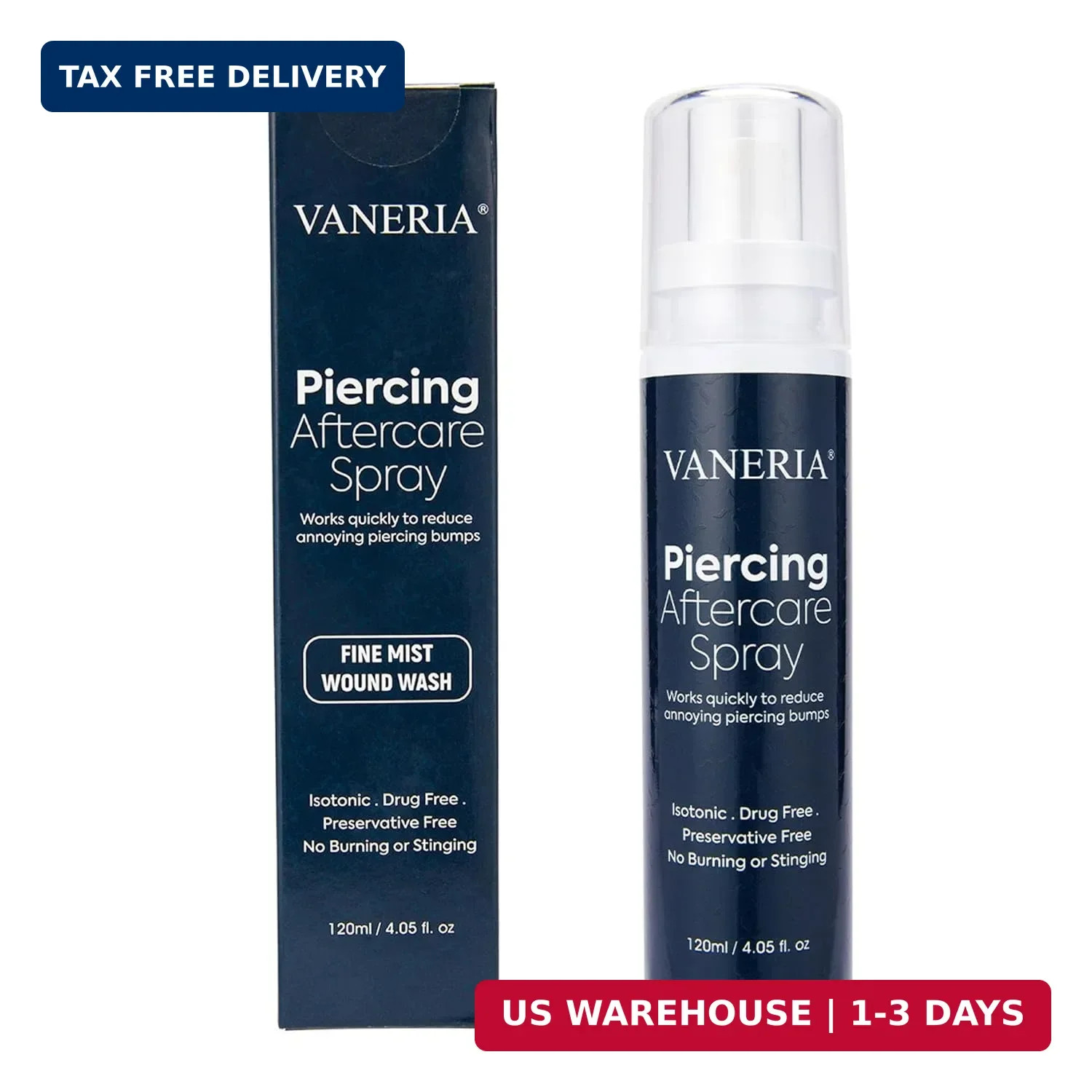 Piercing Aftercare Spray Solution 120ml, Piercings Treatment to Shrink C
