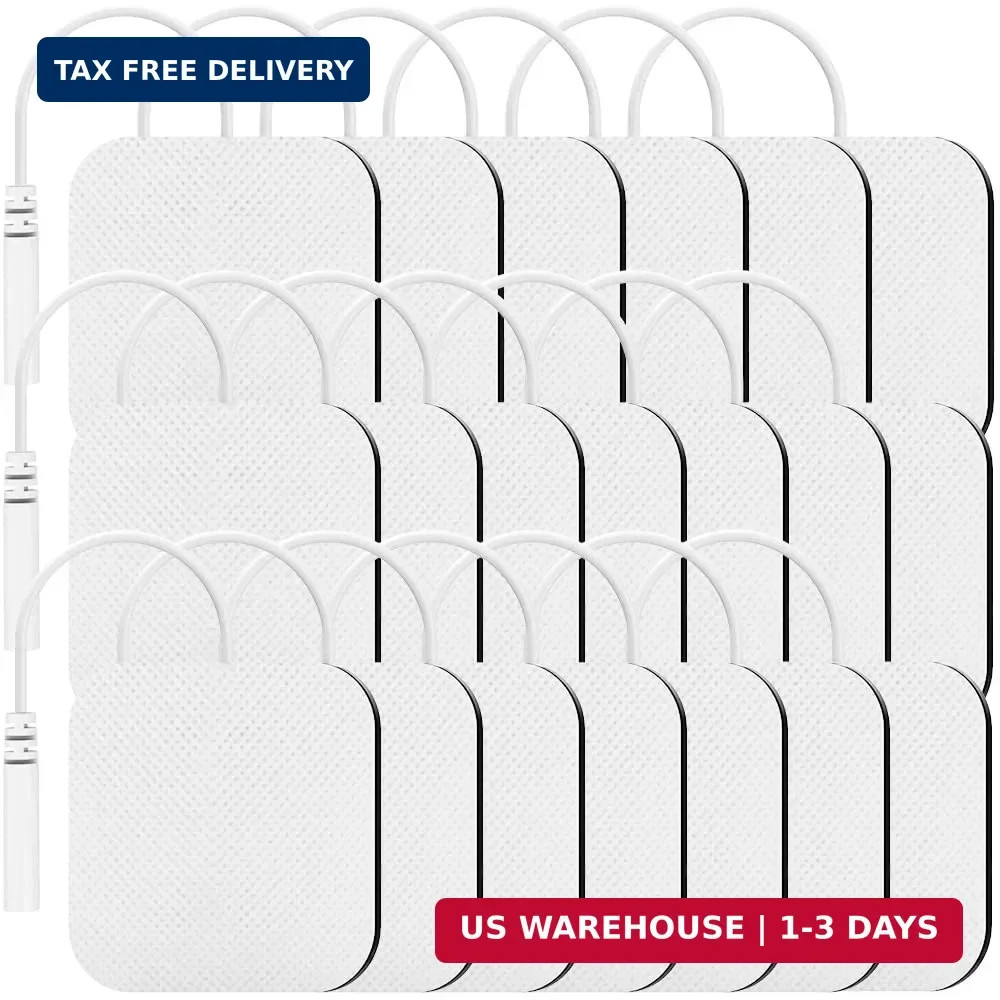 TENKER TENS Unit Replacement Pads 2x2" Reusable TENS Electrode Pads - 20PCS 3rd