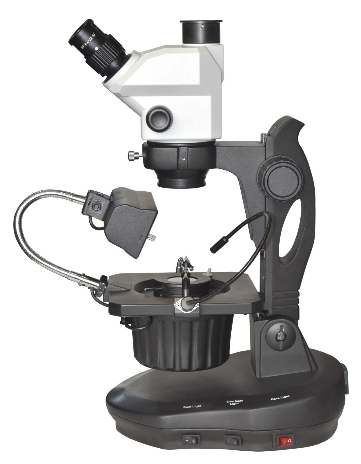 Long Working High Zoom Stereo Gemmology Gemstone Jewellery Darkfield Microscope