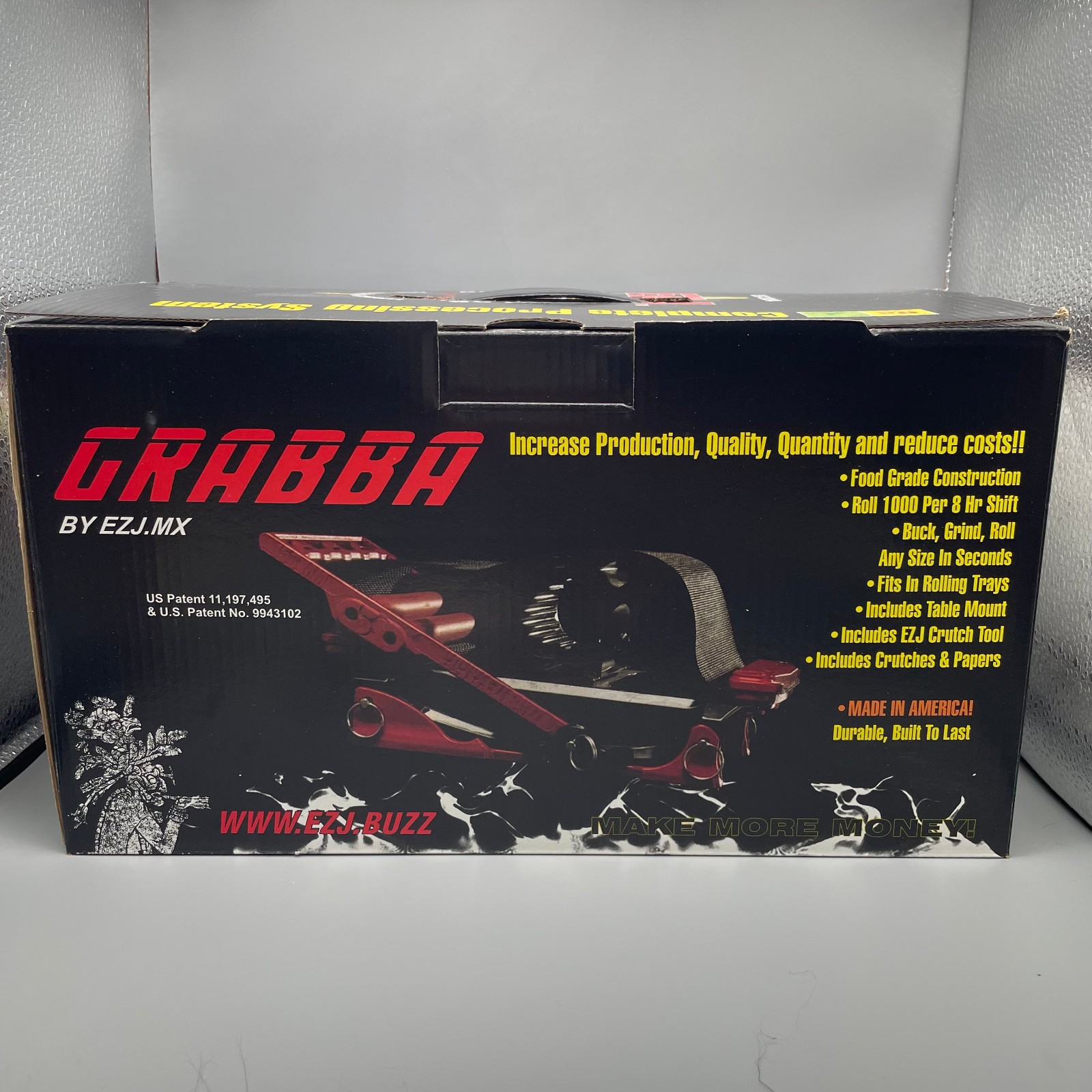 New GRABBA Rolling Machine by EZJ.MX with Free Shipping