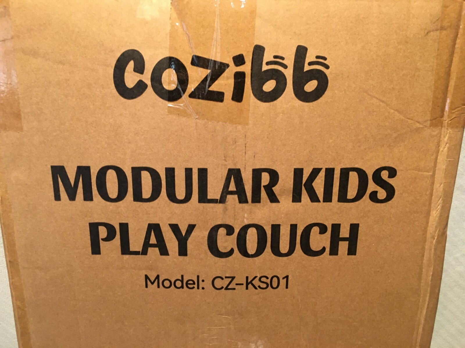 CoziBB GREY Modular Kids Play Couch, Convertible Nugget Couch for Toddlers 3+
