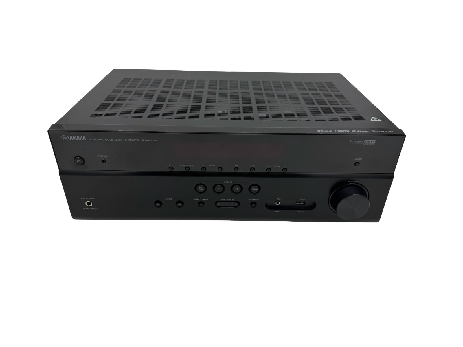 YAMAHA - RX-V385 5.1-Channel AV Receiver - HDMI 4K Bluetooth - FOR PARTS READ!