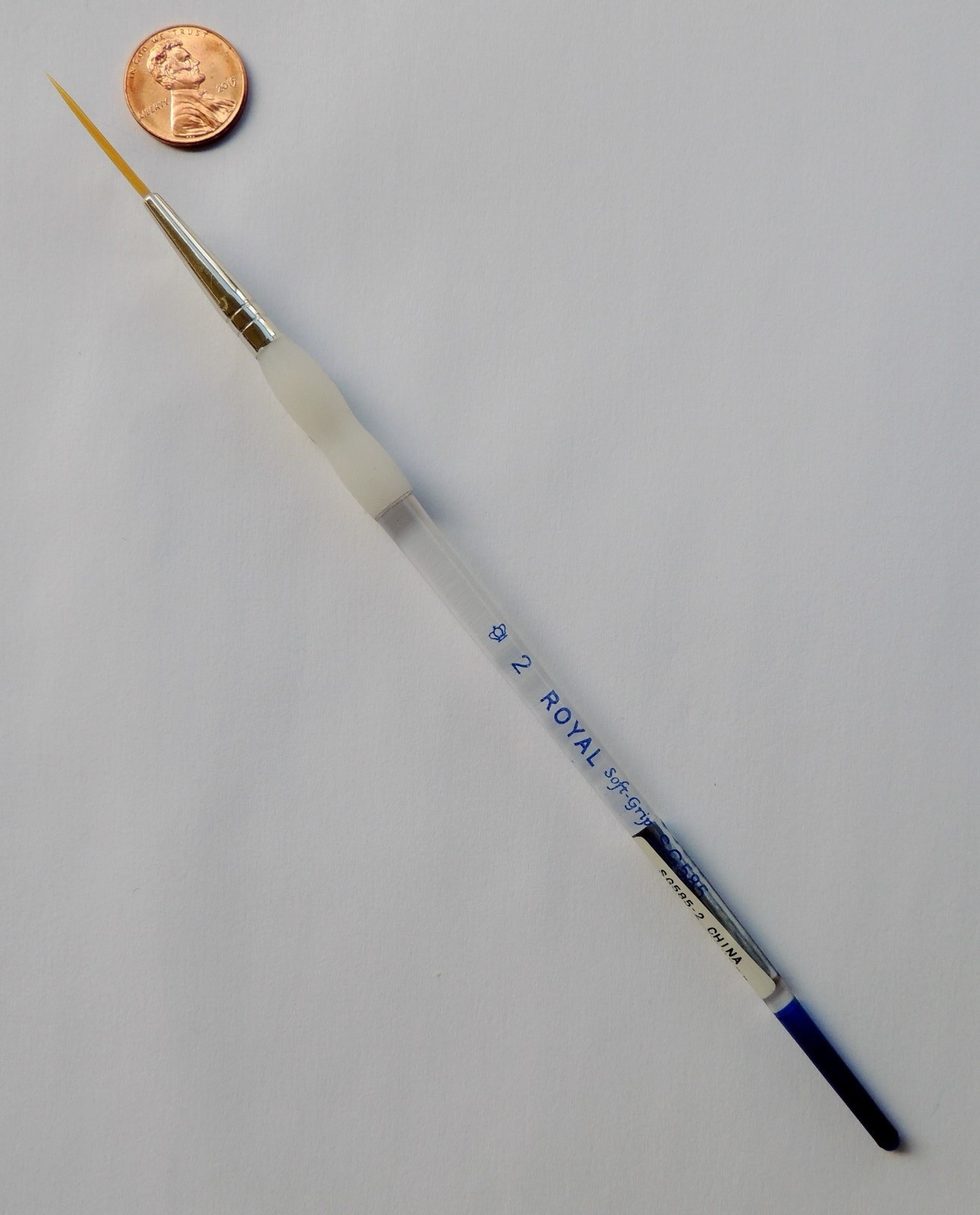 Royal Soft Grip Gold Taklon Artist - Paint Script Liner Brush -20/0,10/0,5/0,0,2