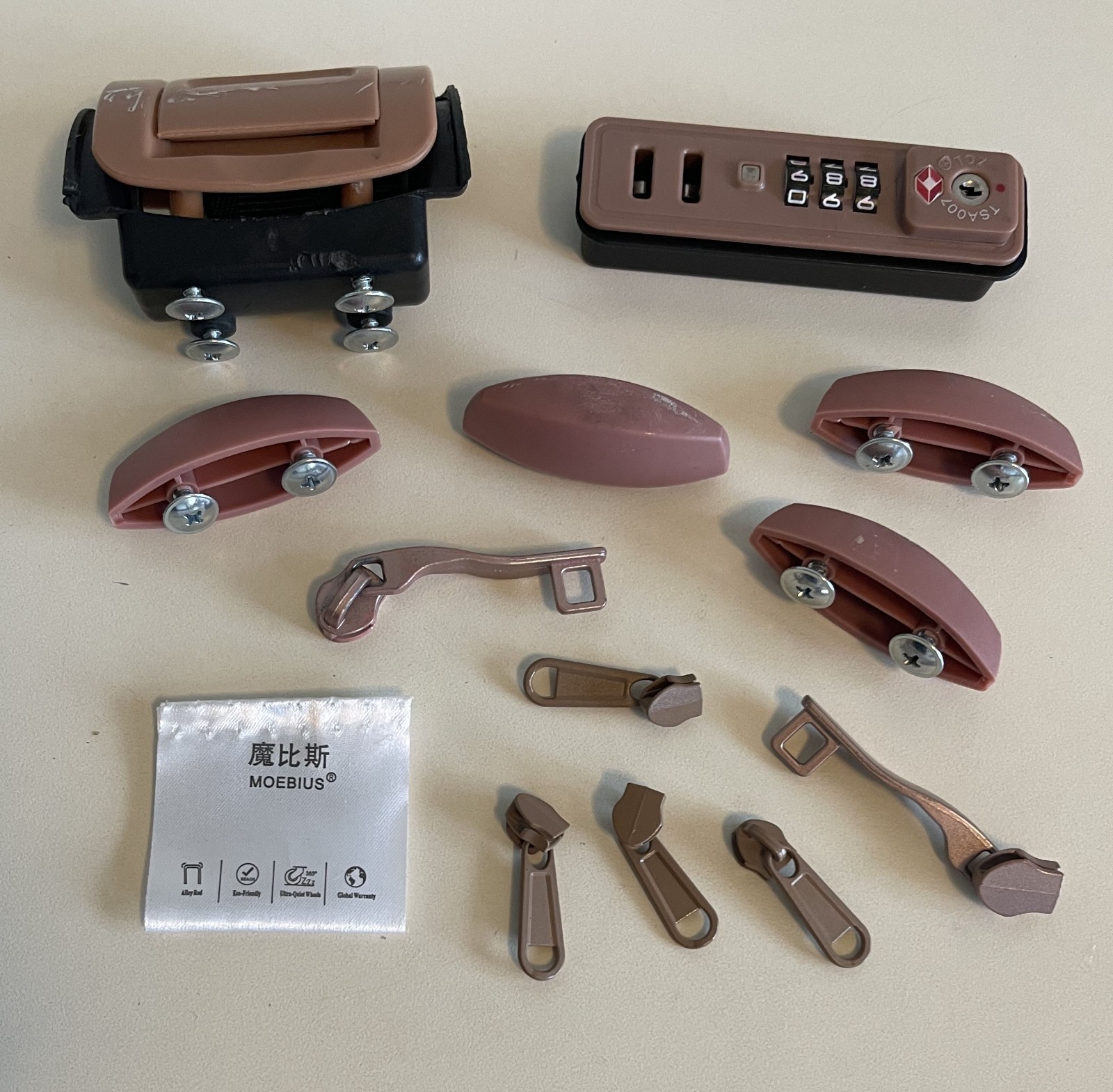 MOEBIUS 1 Case 1 World Luggage Suitcase Parts Travel Handle Zip Pull Grip Hold