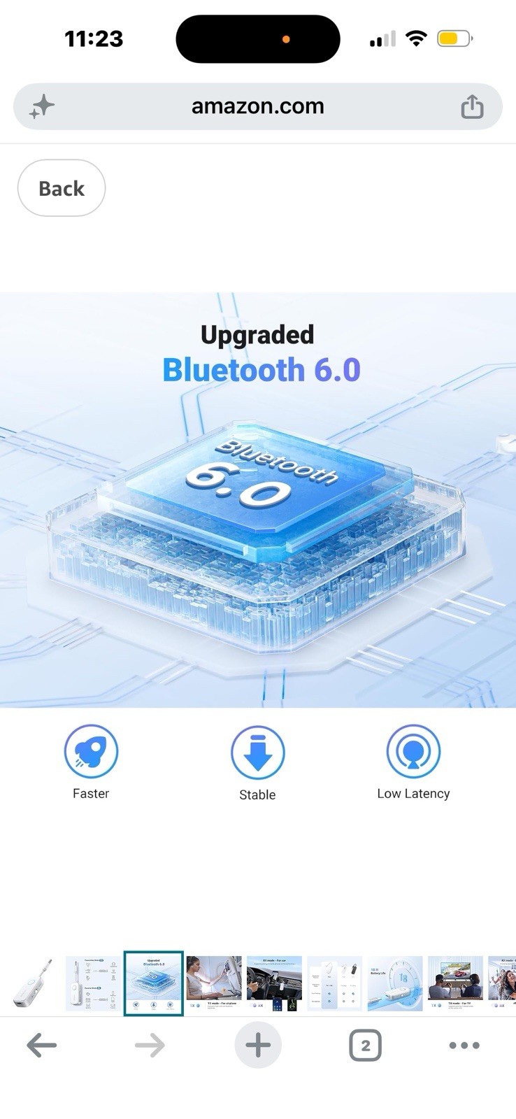 UGREEN Bluetooth 6.0 Receiver Audio Adapter model CM872 Silver