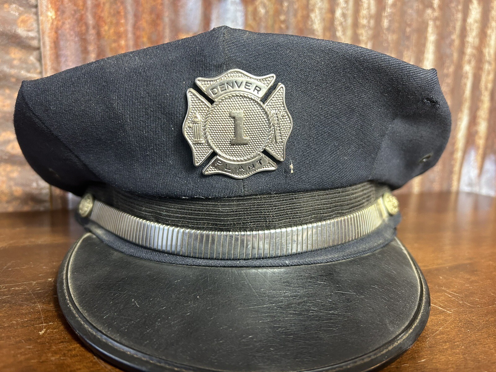Denver Fireman’s Dress Uniform Cap with badge