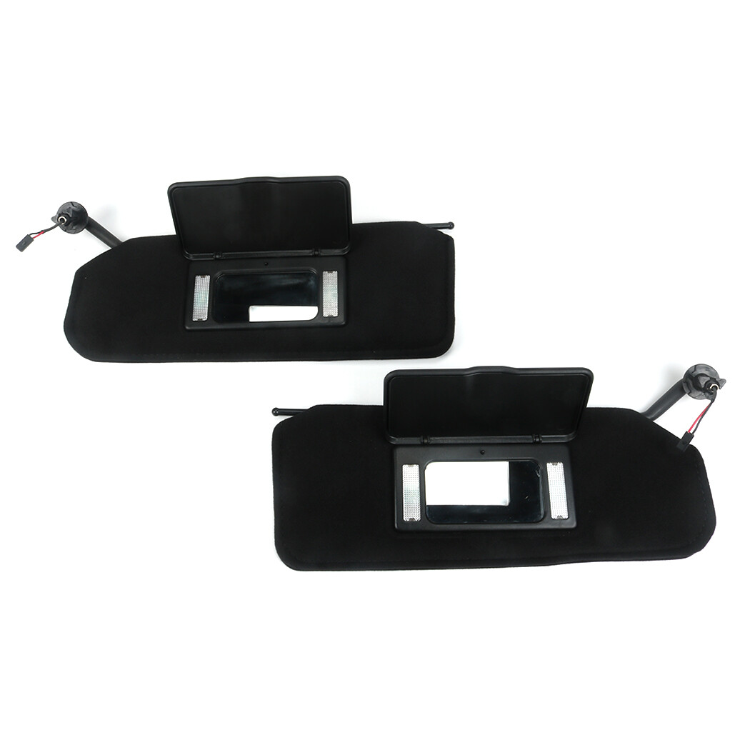 Pair Updated Sun Visors Sun Shades W/Bright LED Light For 1997-2004 Corvette C5