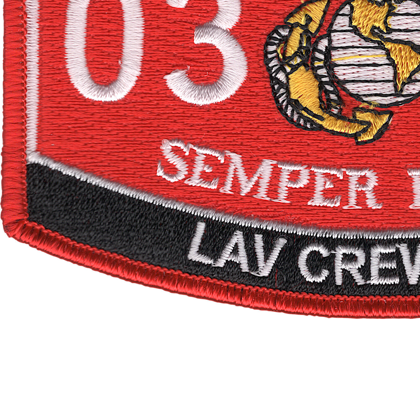 0313 Light Armored Vehicle (LAV) Crewman MOS Patch