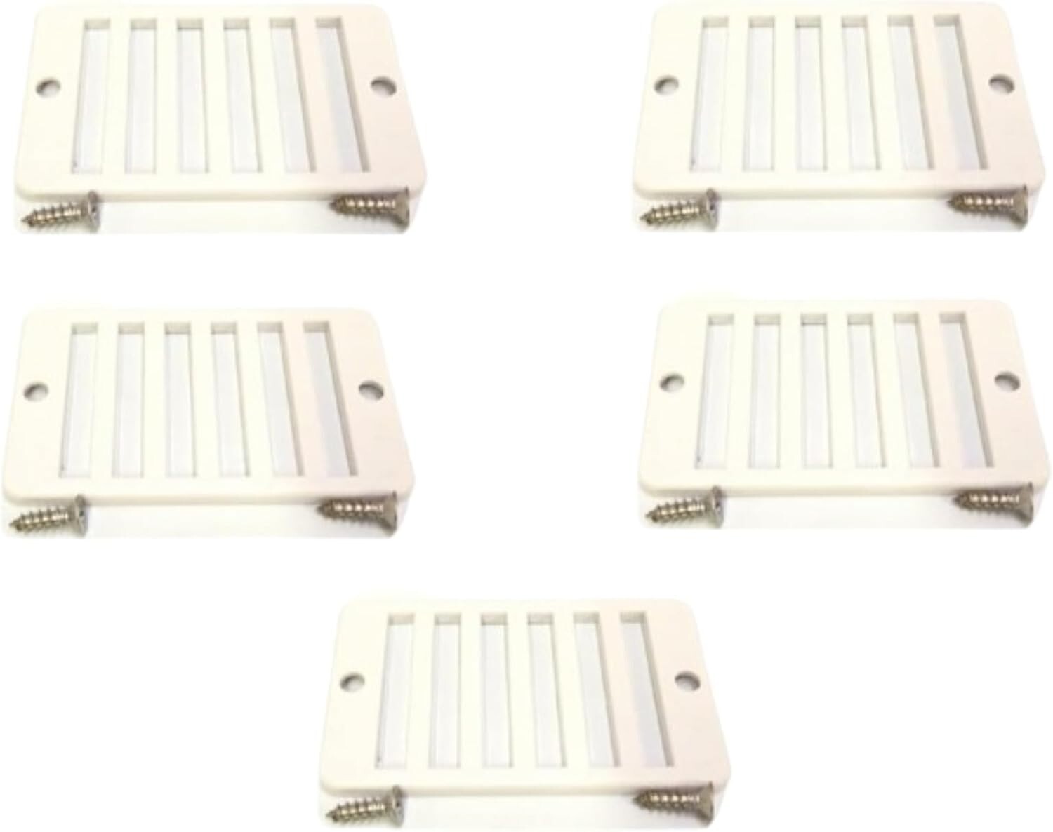 5 Pack Swimming Pool Rectangular Deck Grate 2" x 4" Drain w/ screws for SP1019BA