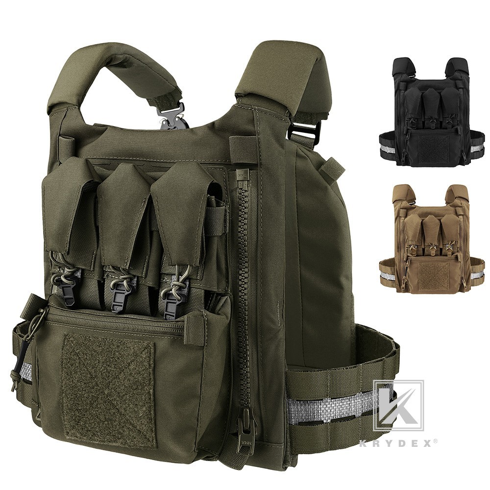 KRYDEX FCPC V5 Plate Carrier Tactical Vest Zip On Back Panel Banger Backpack