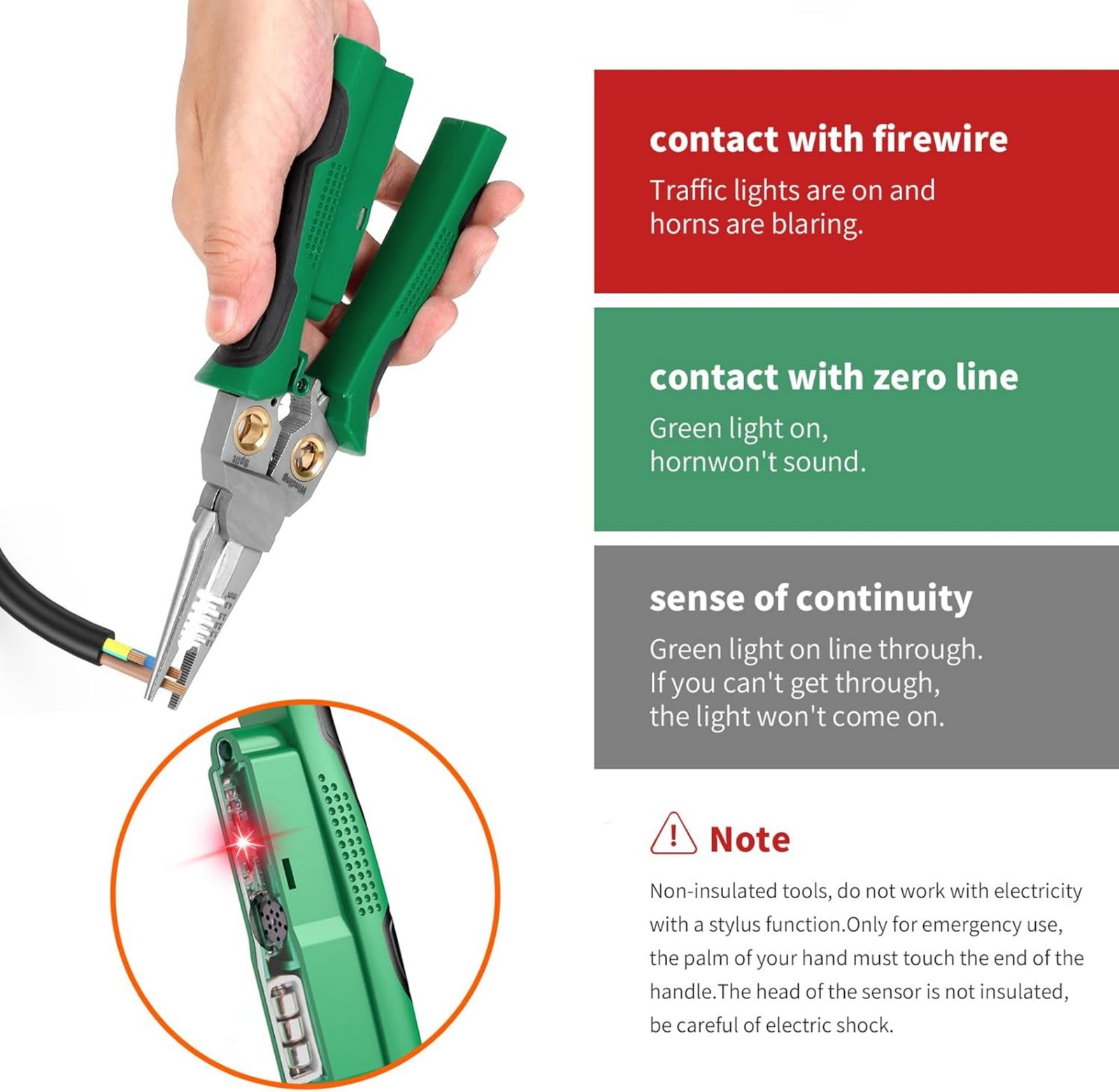 8 In 1 Wire Twister Stripper for Cutting Pulling Wires, Scissors Cable Voltage