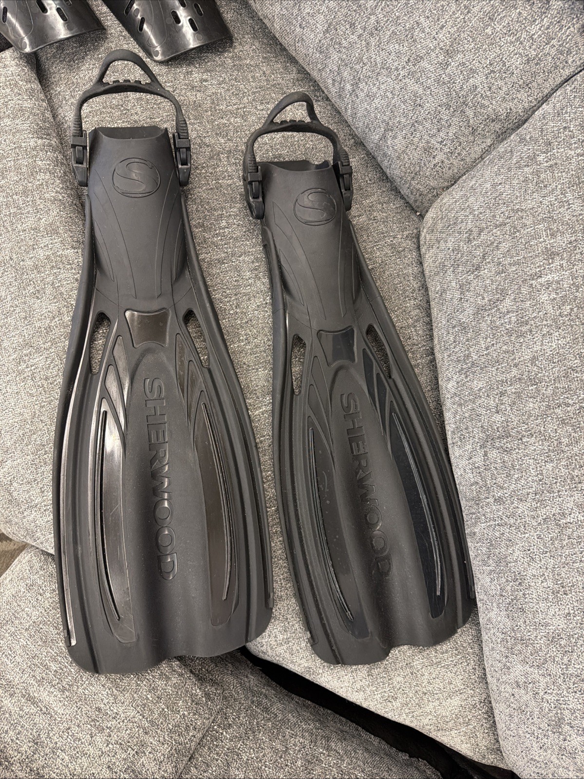 Sherwood Elite Scuba Diving Fins Snorkeling Fins Size S 7-8 Black
