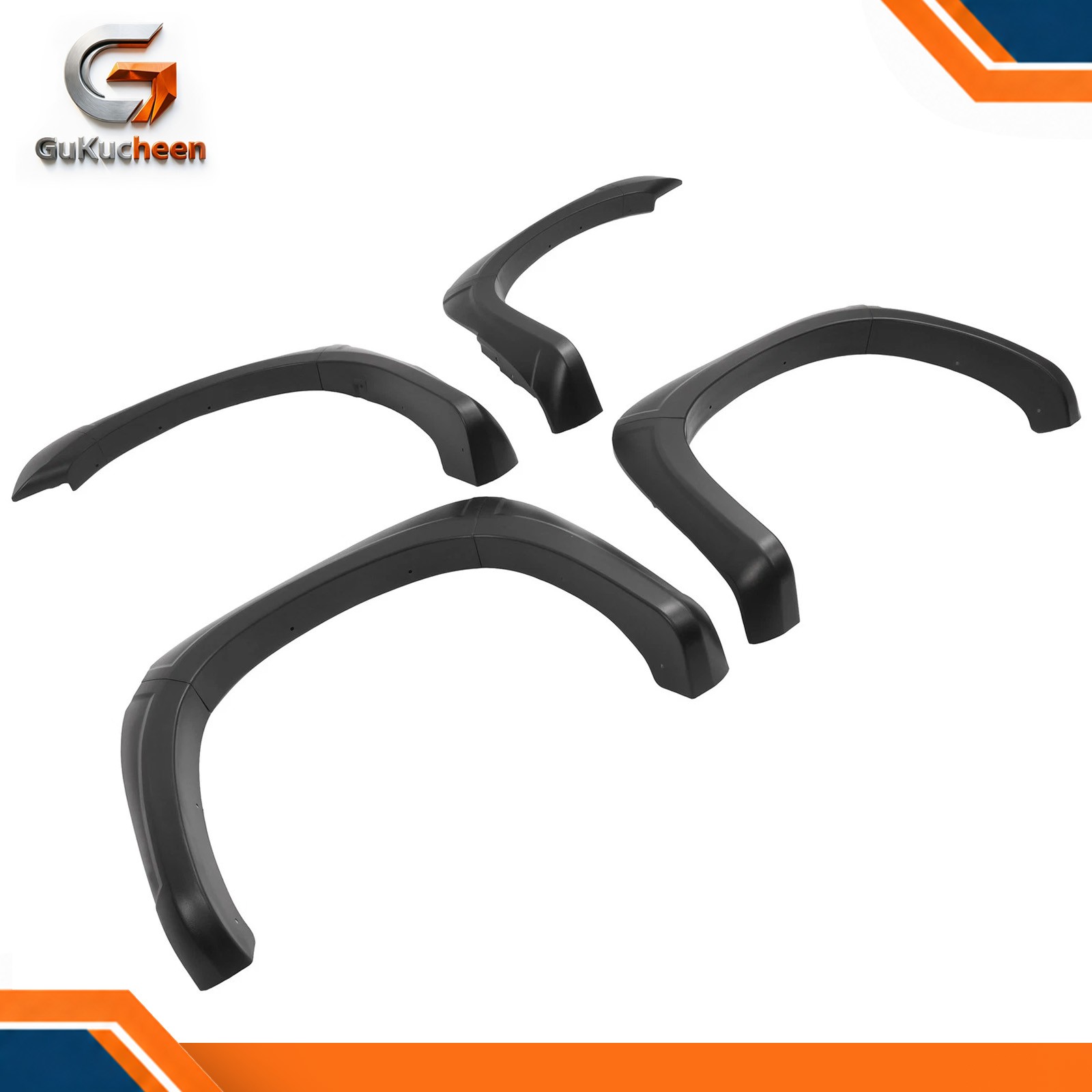 Fit 2005-11 Dodge Dakota Crew Cab Front Rear Fender Flares Textured PP Black Kit