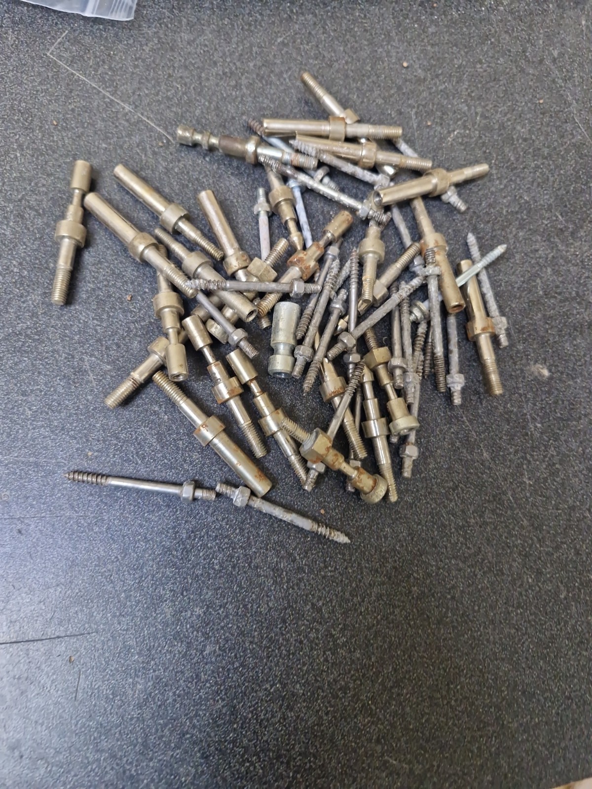 About 13 Ounces of Pinball Machine USED Metal Posts