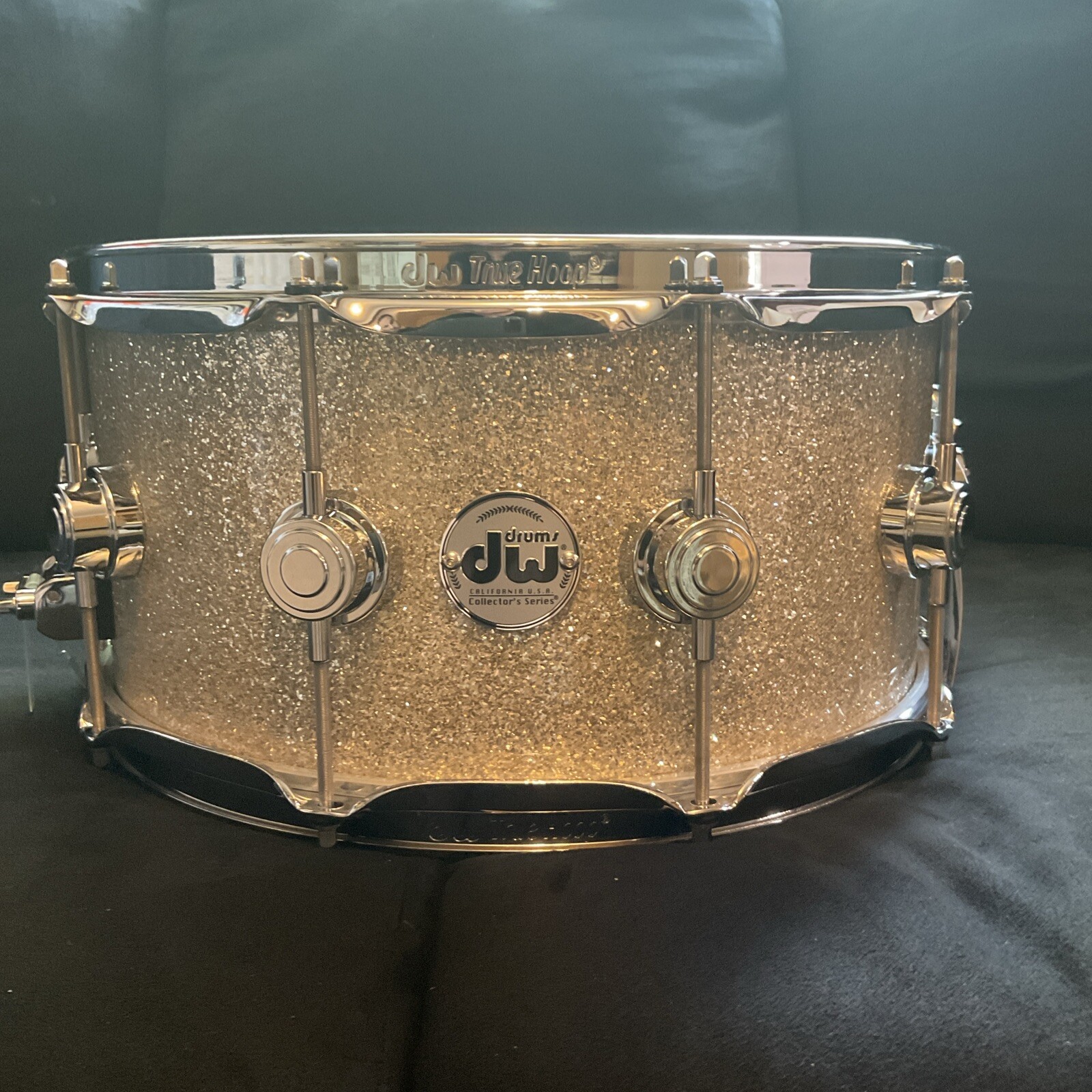 DW Collectors Series 6.5x14”BROKEN GLASS W/ CHROME HW OAK SHELL
