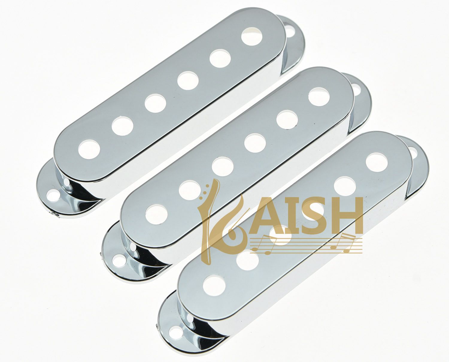 52mm Chrome 3pcs Single Coil ST Guitar Pickup Covers fits Stratocaster