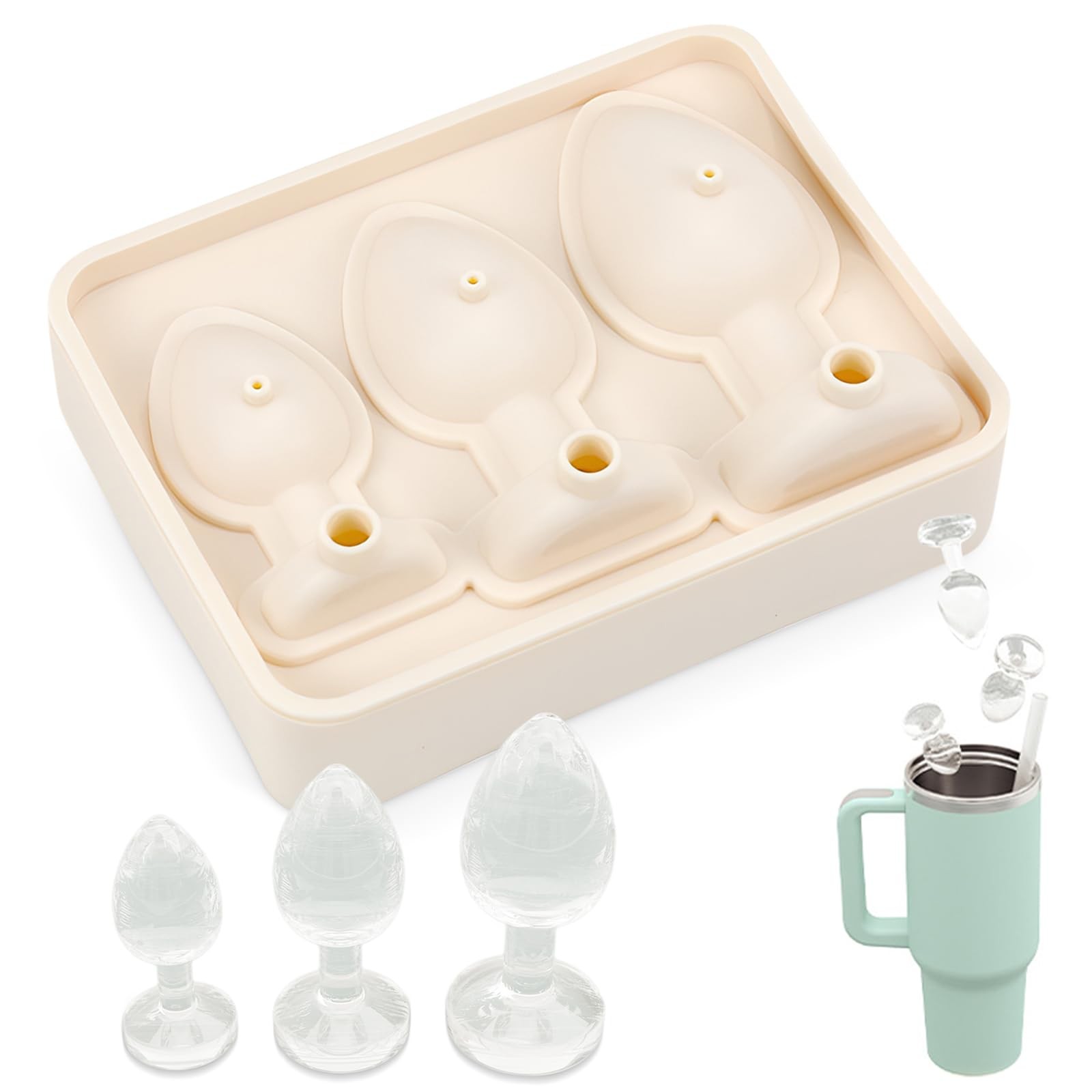 Ice Molds - Adult Prank Bachelor Bachelorette Party Ice Cube Molds, Funny