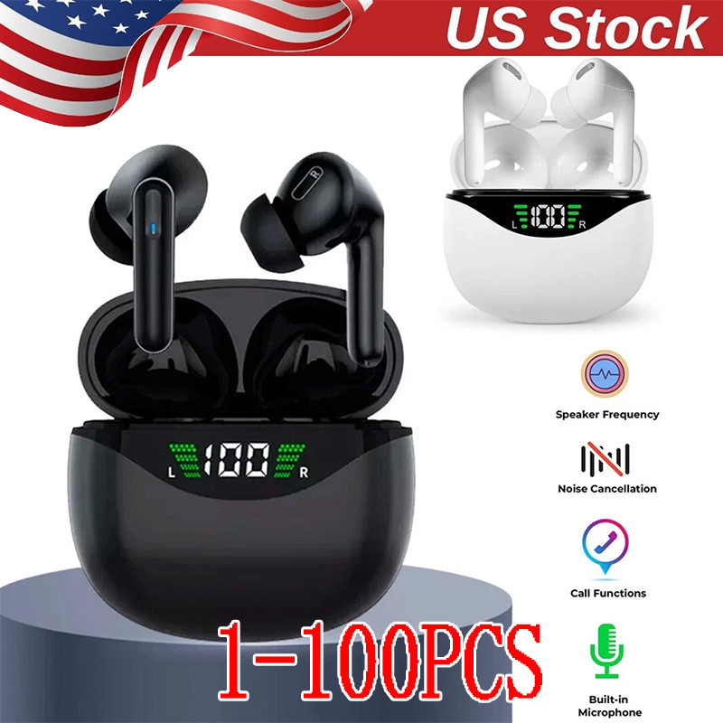 Bluetooth Earbuds Headset 5.3 Wireless Noise Cancelling Trucker Waterproof LOT