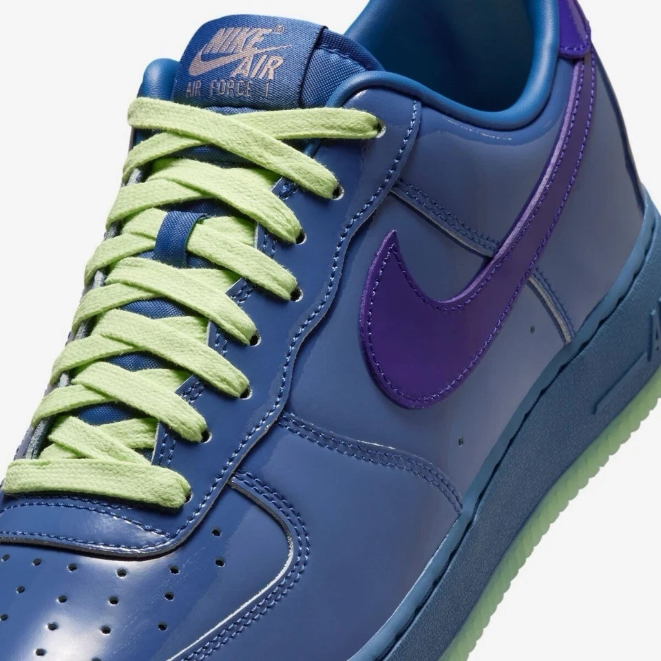 AF 1 Low Patent Leather Mystic Navy Grape Ice IO4489-400 Men's Size US 7-12