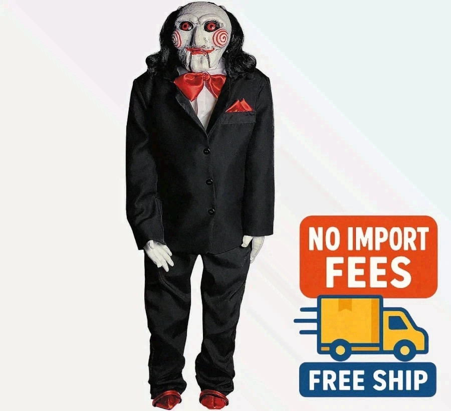 ✅ Saw Billy the Puppet Posable Latex Halloween Decoration ✅
