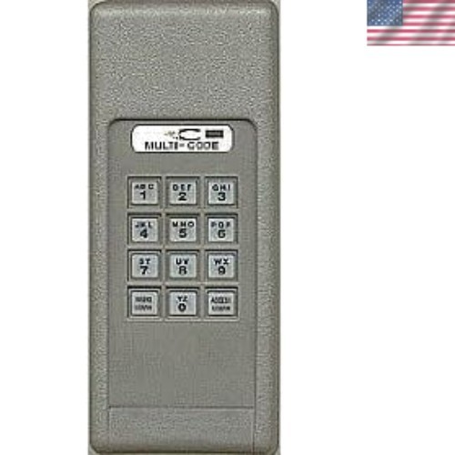 Weatherproof Multi-Code Keypad Transmitter - 12-Button Access Control Solution