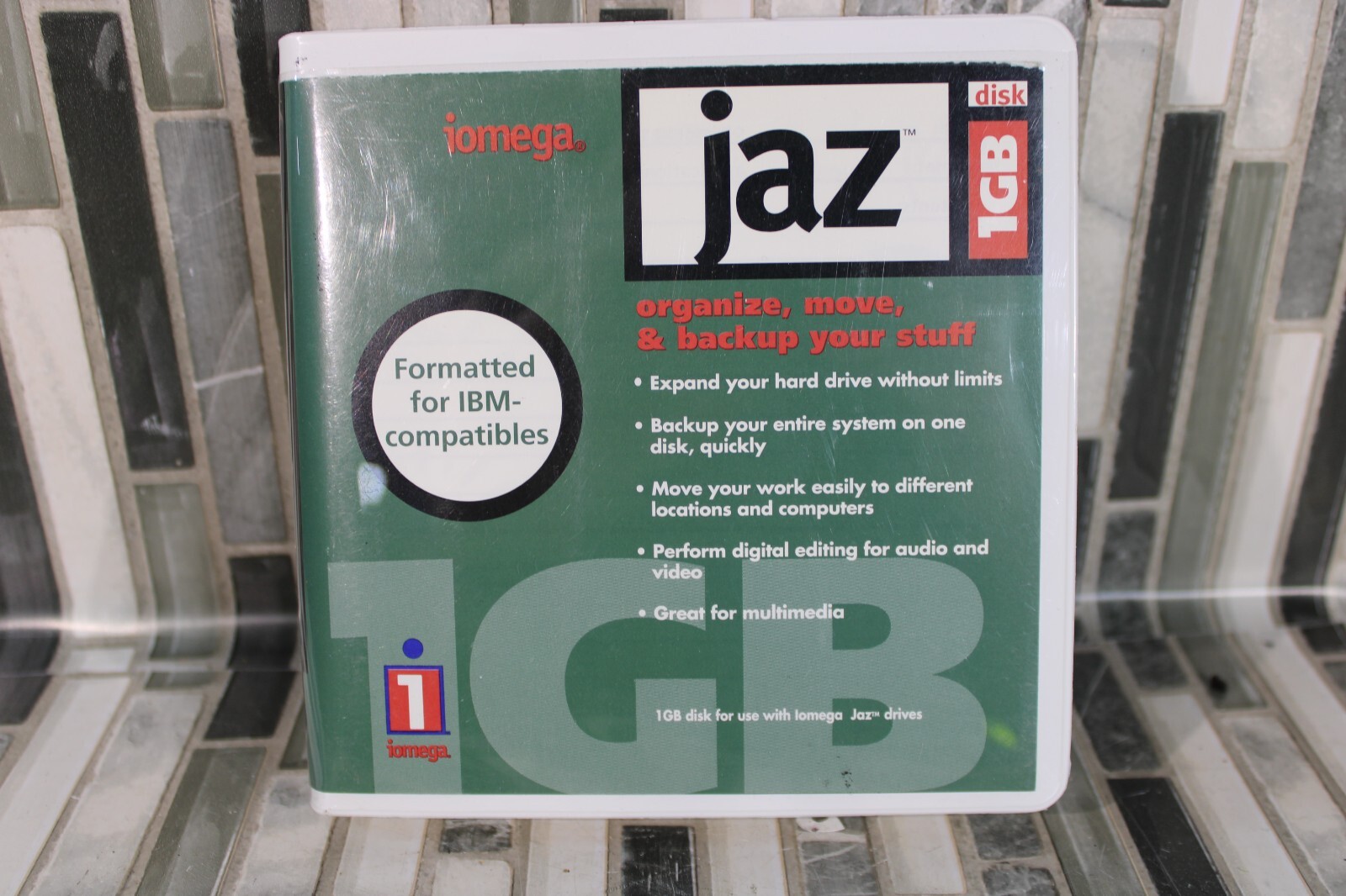 Lot Of 2 Iomega Jaz Disk - One 1GB And One 2GB - PC formatted