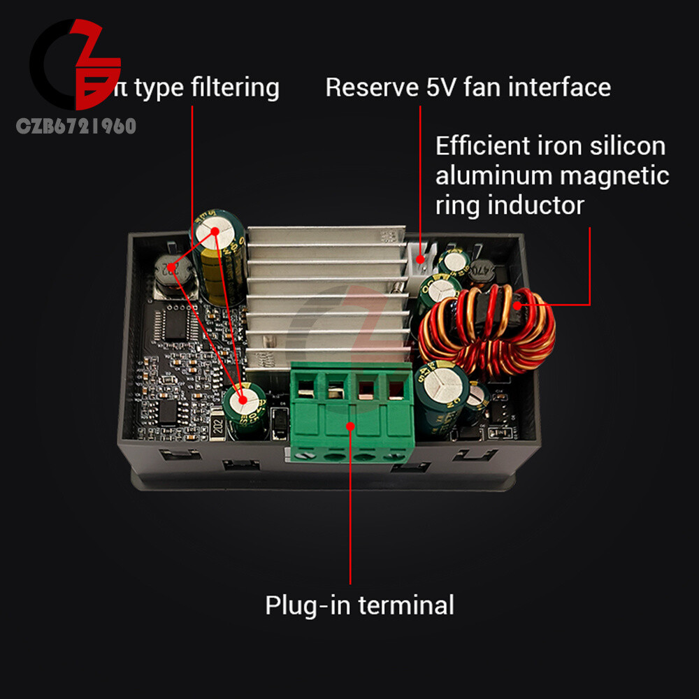 SK40C CNC Boost Buck Adjustable Power Supply Module Voltage Regulator 6-36V 40W