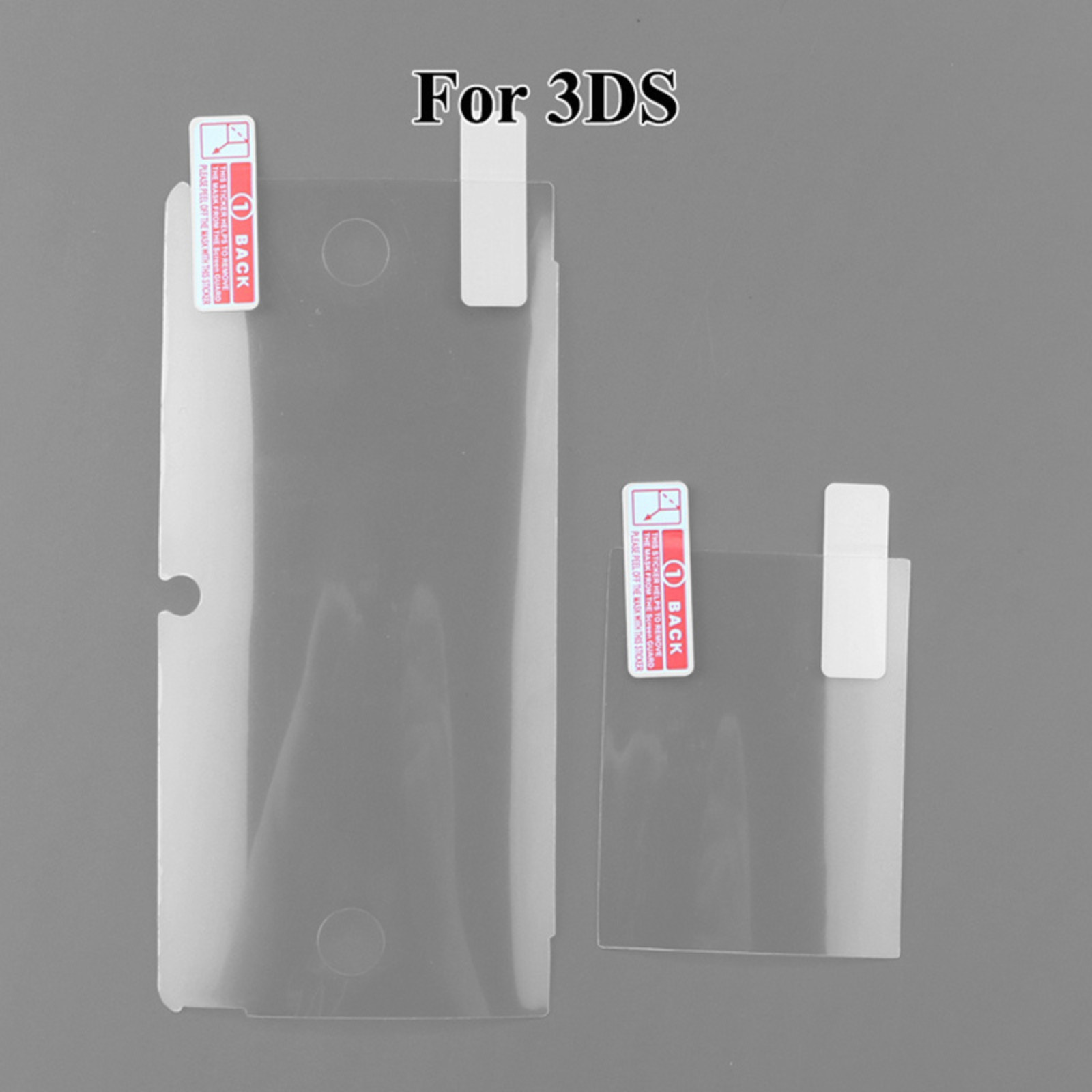 For Nintendo 3DS Clear Snap-on Plastic Crystal Hard Shell Case Protective Cover