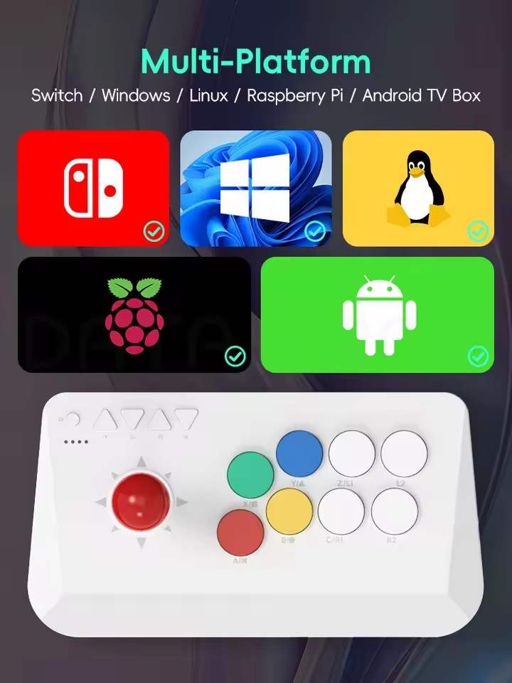 for DATA FROG Y5A Arcade Stick for Switch 2 & Windows Arcade Fight Stick Support
