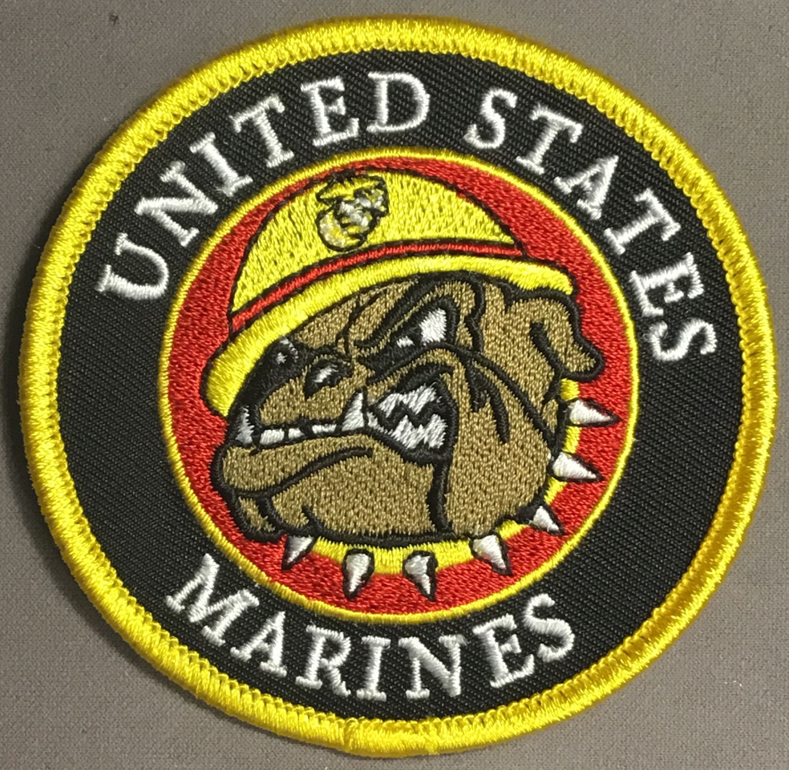 USMC Uniteed States Marines and Chesty the Bulldog licensed patch