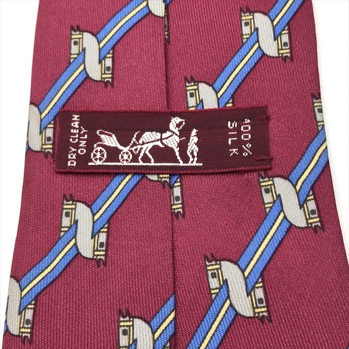 HERMES Tie Silk Multicolor Excellent