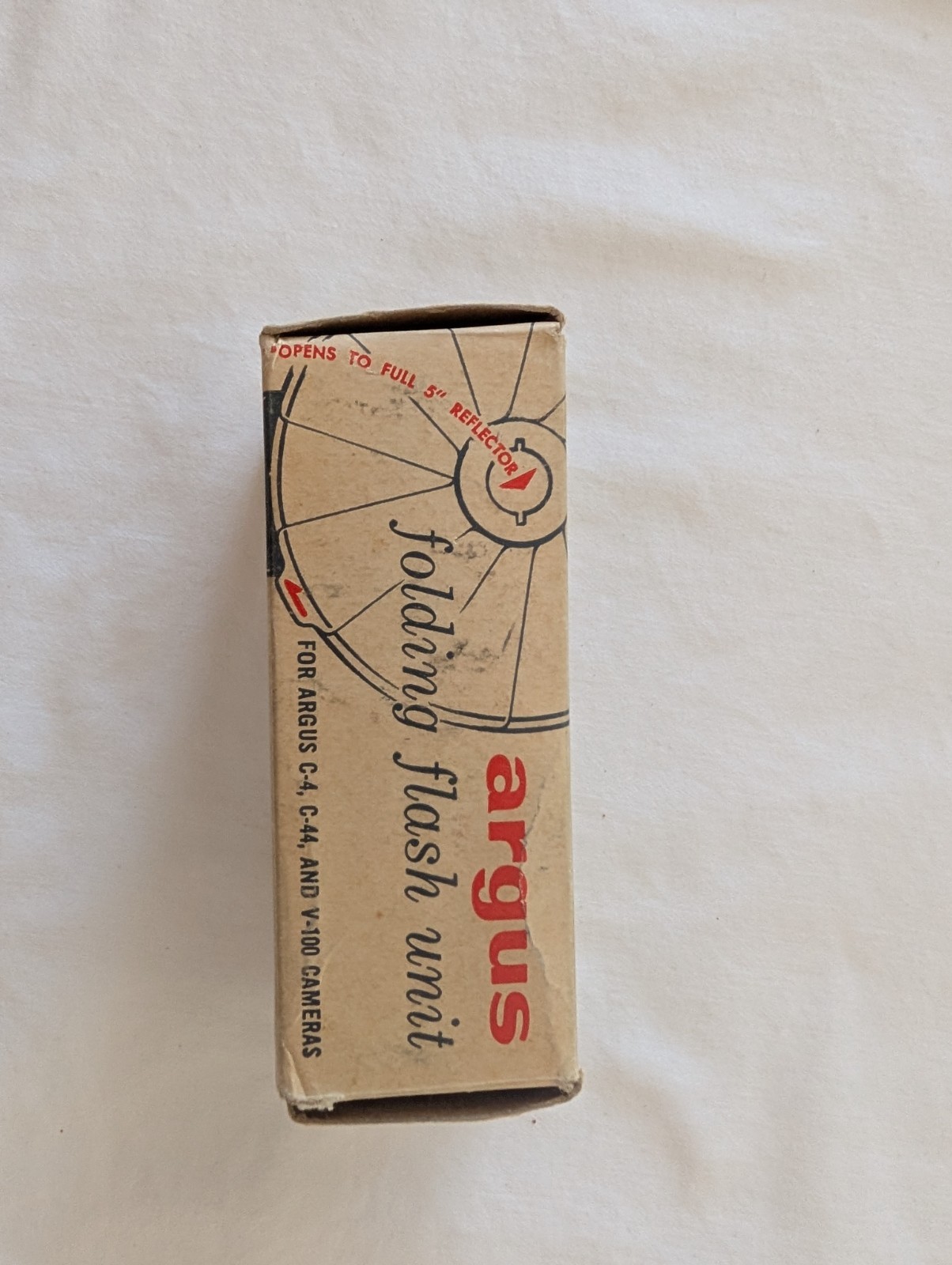Vintage Argus Folding Flash Unit For C3 C4 V-100 Cameras w/ Original Box