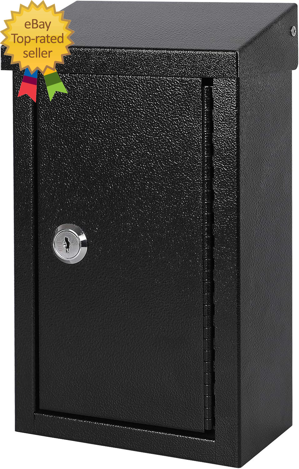 Wall-Mounted Key Drop Box with Key Lock, Metal Mailbox, Indoor& Outdoor Storage