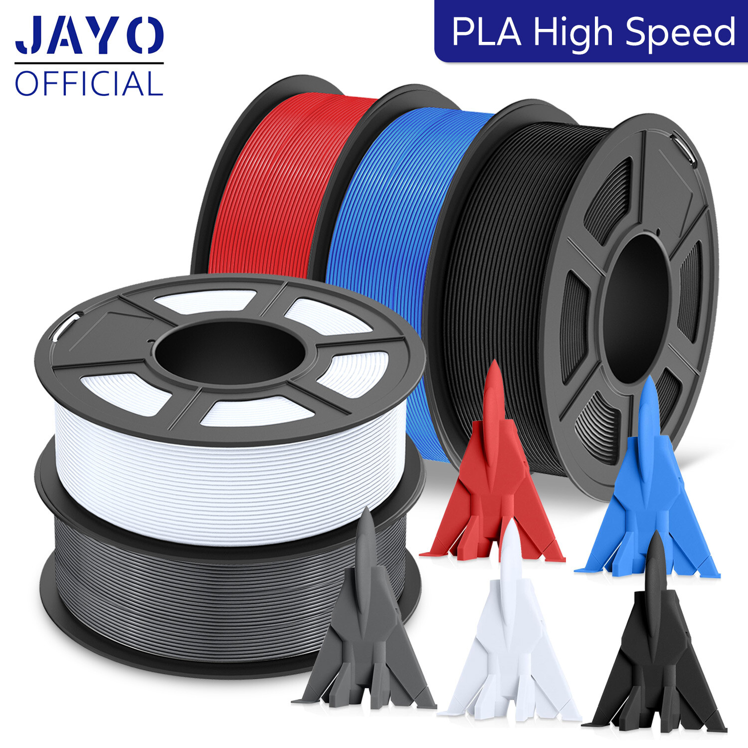 JAYO High Speed PLA 1.75mm 3D Printer Filament 600mm/s Fast Printing 1.1KG Lot