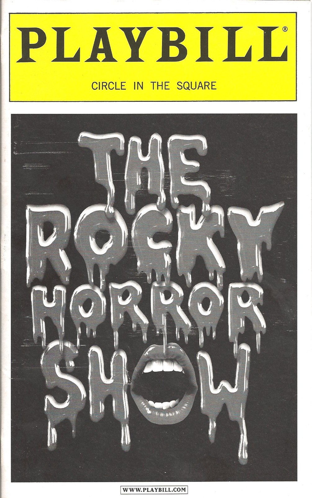 Jerry Springer (Signed) "ROCKY HORROR SHOW" Sebastian Bach 2001 Playbill